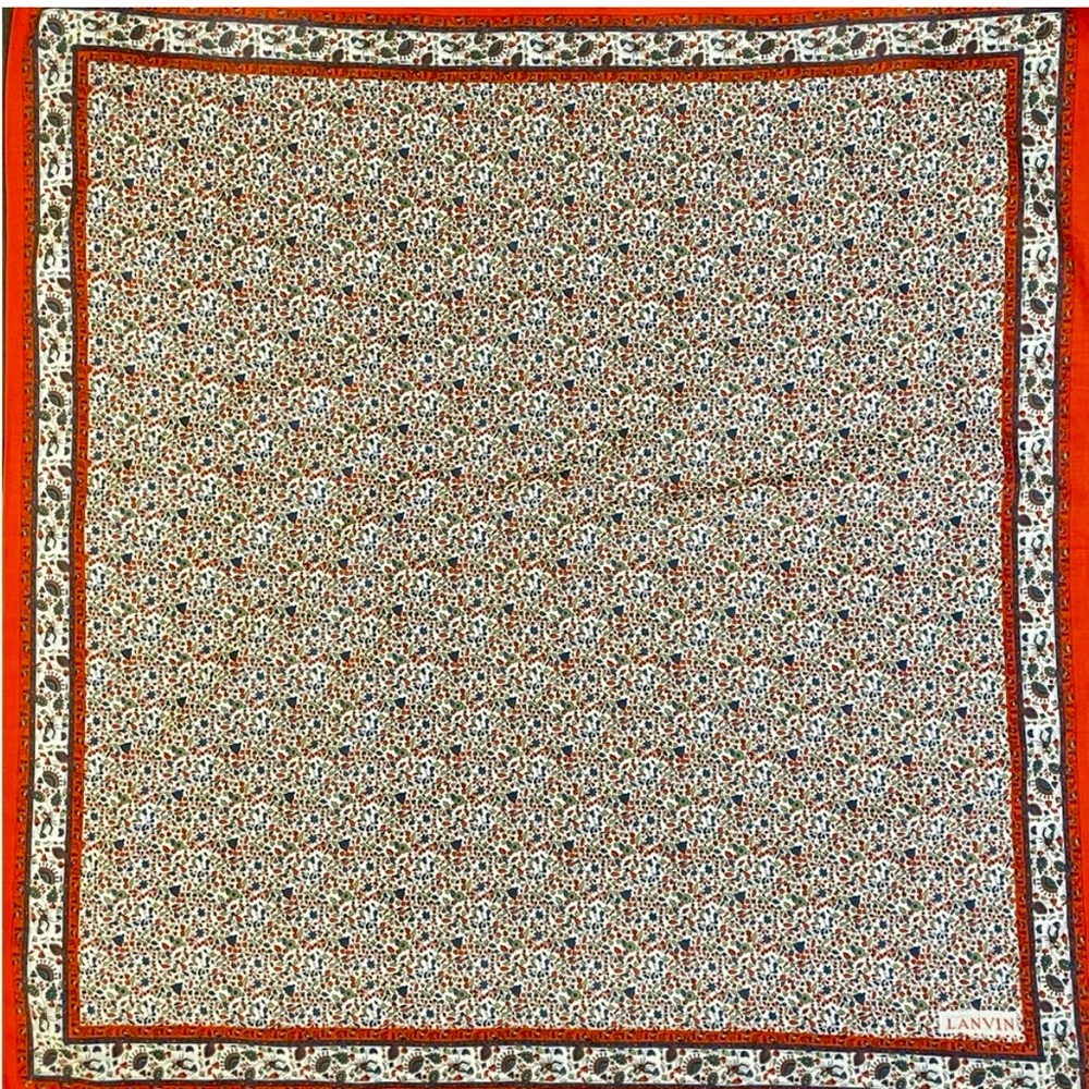 ♥️ Beautiful Lanvin Floral Print Scarf - Picture 5 of 5